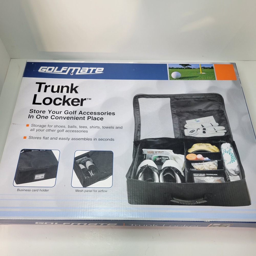 Golfmate Trunk Locker Golf Accessories‎ Organizer Storage for Shoes NEW